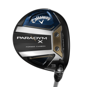 Callaway Paradym X Fairwayholz 3 HL (16.5°) für Herren, Rechtshand, mit ALDILA ASCENT PL 50 Std. Graphitschaft in Std. Länge (43.25 Inch), Regular (55.0g), mit Golf Pride Tour Velvet 360, black-grey cap Std. Griff in Std. Stärke, inkl. Headcover