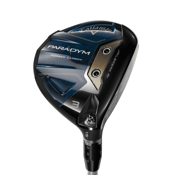Callaway Paradym Fairwayholz 5 (18.0°) für Herren, Rechtshand, mit ALDILA Ascent PL 40 Blue Std. Graphitschaft in Std. Länge (42.75 Inch), Lite (43.0g), mit Golf Pride for Callaway Tour Velvet 360, black-lite grey Griff in Std. Stärke, inkl. Headcover