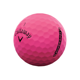 12 Stk. Callaway 2023 Supersoft Golfbälle, mattes pink