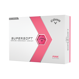 3+1 Dutzend Callaway 2023 Supersoft Golfbälle, mattes pink
