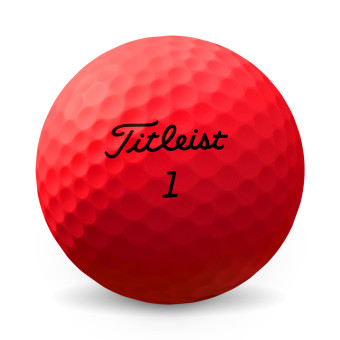 3+1 Dutzend Titleist 2022 TruFeel Golfbälle, mattes rot
