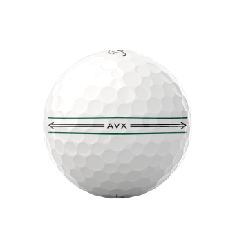 12 Stk. Titleist 2022 AVX Enhanced Alignment Golfbälle, weiß, mit Enhanced Alignment Ausrichtungslinien