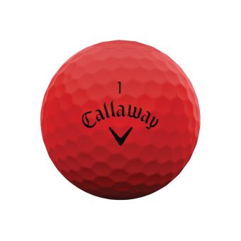 12 Stk. Callaway 2023 Supersoft Golfbälle, mattes rot