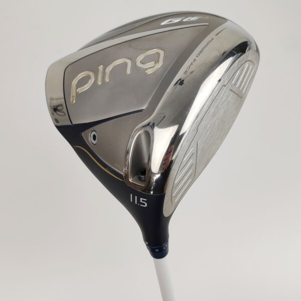 PING G Le3 11.5° Driver für Damen, Rechtshand, mit PING ULT250 D Std. Graphitschaft in Std. Schaftlänge (44.75 Inch), Ultra Lite (44.0g), mit LAMKIN ST Soft, blue-white Std. Griff in Std. Stärke