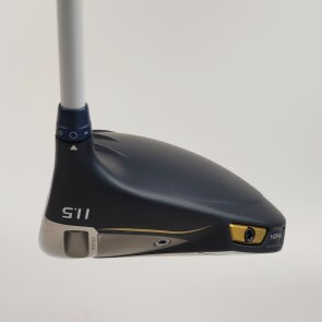 PING G Le3 11.5° Driver für Damen, Rechtshand, mit PING ULT250 D Std. Graphitschaft in Std. Schaftlänge (44.75 Inch), Ultra Lite (44.0g), mit LAMKIN ST Soft, blue-white Std. Griff in Std. Stärke
