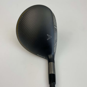 Callaway Rogue ST MAX Fairwayholz 5 (18.0°) für Herren, Linkshand, gebraucht, mit Std. Graphitschaft (Project X CYPHER Black 50), 5.0 = Lite (53.0g), mit Std. Griff (Golf Pride Tour Velvet 360, black-grey), inkl. Headcover