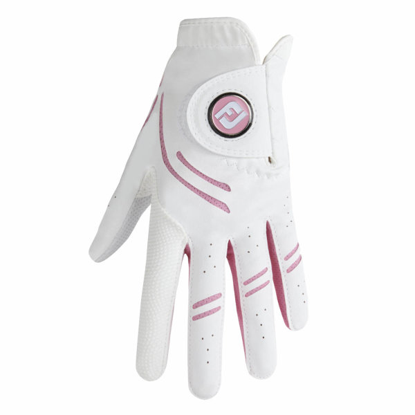 FootJoy GTXtreme Golfhandschuh aus Synthetik, f&uuml;r Damen, wei&szlig;-pink