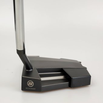 Odyssey ELEVEN S Putter für Herren, Rechtshand, gebraucht, mit Std. Schaftmodell (Odyssey Stroke Lab Bi-Matrix 3GEN Red), 34 Inch, mit Std. Griff (Odyssey Pistol 22, silver-black-white-red), inkl. Headcover