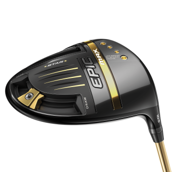 Callaway EPIC MAX Star 12.0° Driver und Fairwayholz 3 (15.0°) & 5 (18.0°) für Rechtshänder, UST Mamiya ATTAS Speed Series T1100G, Regular (38.0g/48.0g), Winn Dri-Tac CHEV 2.0 Griff in Herren Std. Griffstärke, inkl. Headcover & Verstellschlüssel