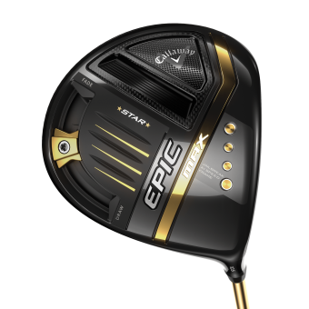 Callaway EPIC MAX Star 12.0° Driver und Fairwayholz 3 (15.0°) & 5 (18.0°) für Rechtshänder, UST Mamiya ATTAS Speed Series T1100G, Regular (38.0g/48.0g), Winn Dri-Tac CHEV 2.0 Griff in Herren Std. Griffstärke, inkl. Headcover & Verstellschlüssel