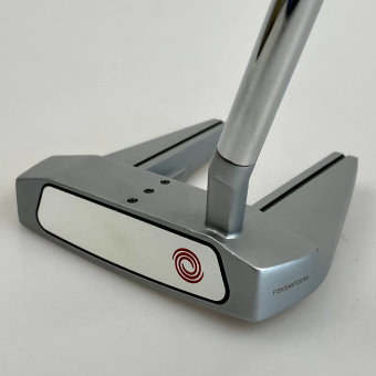 Odyssey White Hot OG Stroke Lab #7S Putter für Herren, Rechtshand, mit Odyssey Stroke Lab Bi-Marix 3GEN Red Schaft in 35 Inch, mit Odyssey White Hot OG (DFX grey Pistol), grey-white Griff in Std. Stärke