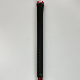 TaylorMade Stealth 2 Hybrid #4 (22.0°) für Herren, Linkshand, gebraucht, mit Graphitschaft (Fujikura VENTUS TR Red 7 HB Non-VeloCore), Stiff (76.0g), 40.25 Inch, mit LAMKIN Crossline 360, black-red Griff in Herren Std. Stärke, inkl. Headcover