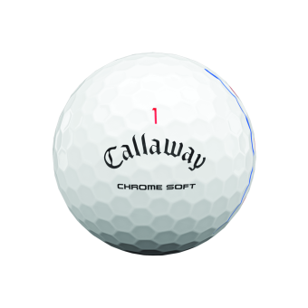 100 Stk. Callaway Chrome Soft Triple Track Golfbälle, weiß