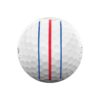 12 Stk. Callaway 2022 Chrome Soft Triple Track Golfbälle, weiß mit Triple Track Ausrichtungslinien