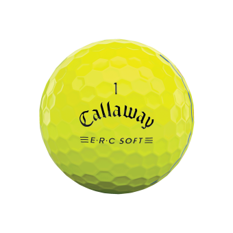 12 Stk. Callaway ERC Soft Triple Track Golfb&auml;lle, gelb