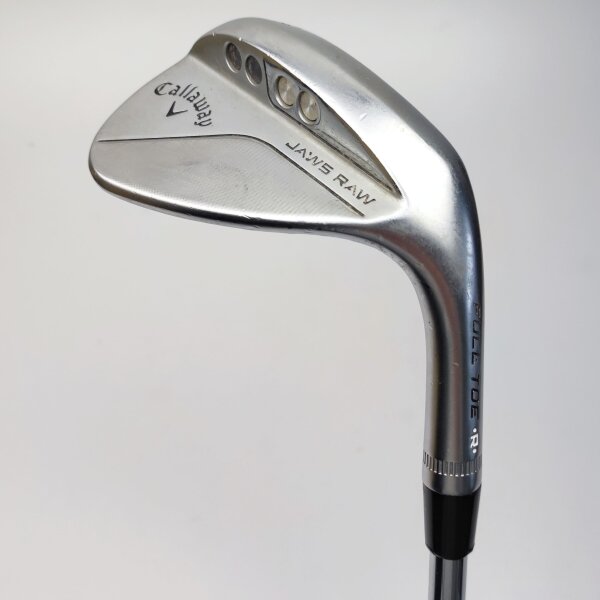 Callaway Jaws Raw Full Toe Chrome 58.0° Lob-Wedge für Herren, Rechtshand, mit Nippon N.S.PRO Modus³ Tour 120 Custom Stahlschaft in Std. Länge (35.00 Inch), Stiff (114.0g), mit Golf Pride MCC, white-black Custom Griff in Midsize Stärke