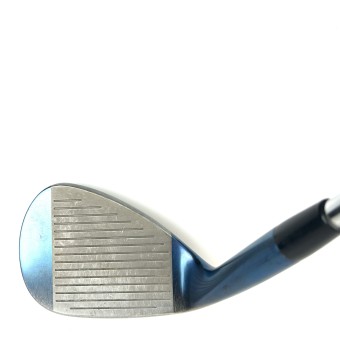 mizuno Golf T20 Blue-IP 56.0° Sand Wedge für Herren, Rechtshand, gebraucht, M-Grind (14.0°), mit True Temper Dynamic Gold Tour Issue Stahlschaft in Std. Schaftlänge, Stiff (132.0g), mit Golf Pride Z-GRIP, black-white Griff in Std. Griffstärke