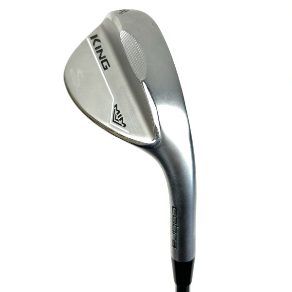 COBRA KING MIM Chrome 52.0° Gap Wedge für Herren, Rechtshand, gebraucht, C-Grind (12.0°), mit KBS Hi-REV 2.0 Stahlschaft in Std. Schaftlänge, Stiff (125.0g), mit LAMKIN Crossline 360, black-white Griff in Herren Std. Griffstärke