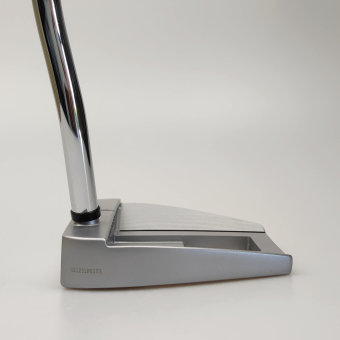 Odyssey White Hot OG #7 Bird Putter für Herren, Rechtshand, mit Odyssey White Hot OG Stahlschaft in 34 Inch, mit Odyssey 22 Pistol, silver-black Griff in Std. Stärke