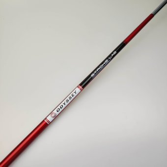 Odyssey Tri-Hot 5K Triple Wide Putter für Herren, Rechtshand, mit Odyssey Stroke Lab Bi-Matrix 3GEN Red Schaft in 34 Inch, mit Odyssey Tri-Hot 5K Pistol, black-silver Griff in Std. Stärke