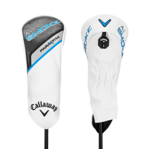 Callaway Paradym Ai Smoke Max Fairwayholz 3 (15.0°, einstellbar) für Herren, Linkshand, mit UST Mamiya LIN-Q M40X Red 5 Graphitschaft in Std. Länge, Lite (57.0g), mit Callaway Diamond Universal, black-blue cap Griff in Std. Stärke