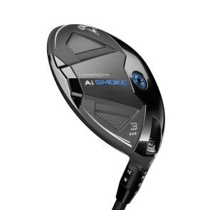 Callaway Paradym Ai Smoke Triple Diamond Fairwayholz 3 (15.0°, einstellbar) für Herren, Rechtshand, mit UST Mamiya LIN-Q M40X Blue 6 Graphitschaft in Std. Länge (43.25 Inch), Stiff (66.0g), mit Callaway Diamond Universal, black Griff in Std. Stärke