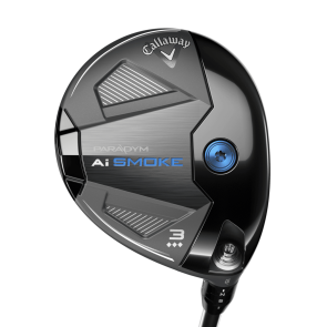 Callaway Paradym Ai Smoke Triple Diamond Fairwayholz 3 (15.0°, einstellbar) für Herren, Rechtshand, mit UST Mamiya LIN-Q M40X Blue 6 Graphitschaft in Std. Länge (43.25 Inch), Stiff (66.0g), mit Callaway Diamond Universal, black Griff in Std. Stärke