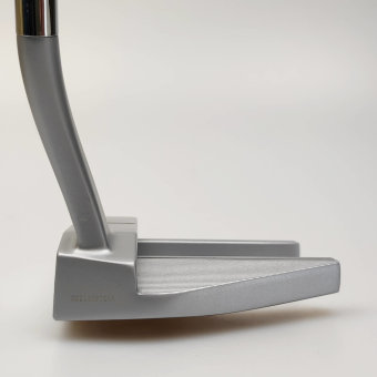 Odyssey White Hot OG Stroke Lab #7 Nano Putter für Herren, Rechtshand, mit Odyssey Stroke Lab Bi-Marix 3GEN Red Schaft in 34 Inch, mit Odyssey 22 Std. Pistol, silver-black Griff in Std. Stärke