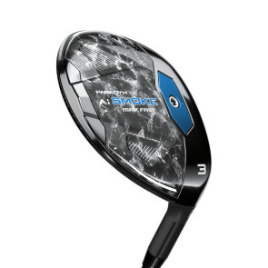 Callaway Paradym Ai Smoke Max Fast Fairwayholz 5 (19.0°) für Herren, Rechtshand, mit Mitsubishi Chemical Tensei Blue/Silver 40 Std. Graphitschaft in Std. Länge (42.75 Inch), Lite, mit Winn Dri-Tac 2.0 Lite CHEV, black-silver Std. Griff in Std. Stärke