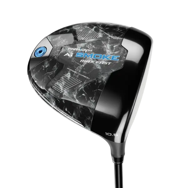 Callaway Paradym Ai Smoke Max Fast 12.0° Driver für Herren, Rechtshand, mit Mitsubishi Chemical for Callaway Tensei Blue/Silver 40 Std. Graphitschaft in Std. Länge (45.75 Inch), Lite (47.0g), mit WINN Dri-Tac Lite CHEV, black-silver Std. Griff