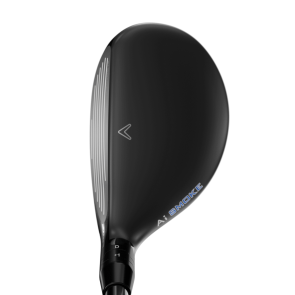 Callaway Paradym Ai Smoke Hybrid 3 (18.0°, einstellbar) für Herren, Rechtshand, mit Project X Cypher 2.0 SEVENTY Std. Graphitschaft in Std. Länge (40.625 Inch), Stiff (79.0g), mit LAMKIN Crossline 360 CHEV, black-silver Std. Griff in Std. Stärke
