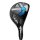 Callaway Paradym Ai Smoke Hybrid 3 (18.0°, einstellbar) für Herren, Rechtshand, mit Project X Cypher 2.0 SEVENTY Std. Graphitschaft in Std. Länge (40.625 Inch), Stiff (79.0g), mit LAMKIN Crossline 360 CHEV, black-silver Std. Griff in Std. Stärke