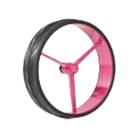 JuCad 3-Speichenfelgen in pinker Farbe