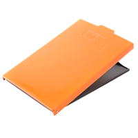 JuCad Scorekartenhalter aus GFK mit orangener Abdeckung