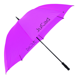 JuCad Golfschirm mit Schirmstift in pinker Farbe