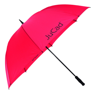 JuCad Golfschirm mit Schirmstift in roter Farbe