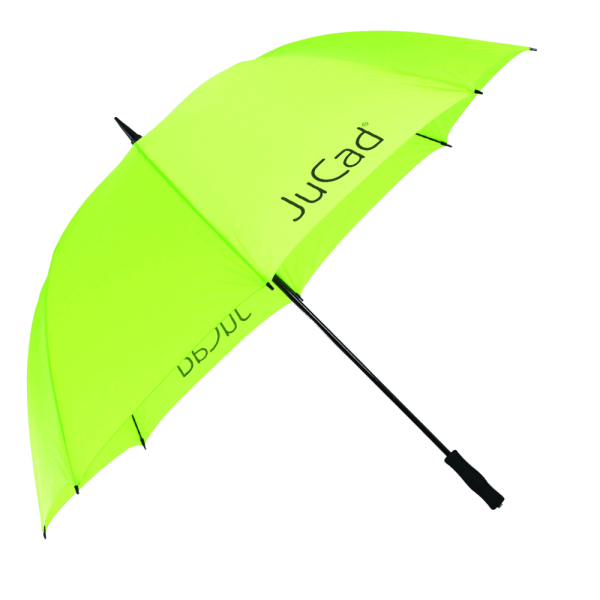 JuCad Teleskop-Golfschirm mit ausfahrbarem Schirmstift in grüner Farbe