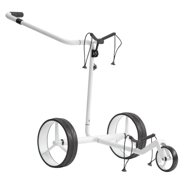 JuCad Carbon Travel Bianco SV 2.0 Elektrotrolley in mattweißer Farbe