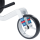 JuCad Carbon Travel Racing 2.0 Elektrotrolley in weißer Farbe mit blauen und roten Details