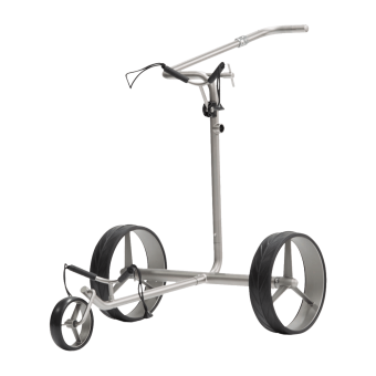 JuCad Titan drive SL Travel eX 2.0 Elektrotrolley in grauer Farbe, im Vorteilspaket mit Fernsteuerung und Transporttasche