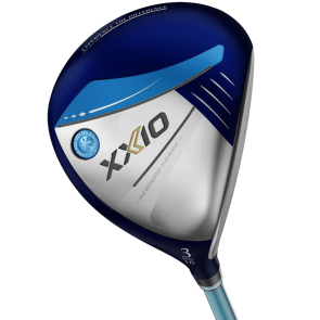 XXIO 13 Ladies Fairwayholz 3 (16.0°) für Damen, Rechtshand, mit XXIO 13 Ladies MP-1300L Graphite Std. Graphitschaft in Std. Länge (42.00 Inch), Ladies (34.0g), XXIO 13 Weight Plus, black-lite blue Std. Griff in Std. Stärke, inkl. Headcover
