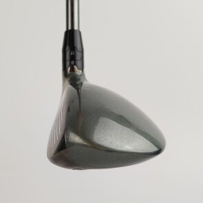 Callaway Great Big Bertha Hybrid 5 (23.0°, einstellbar) für Damen, Linkshand, mit UST Mamiya Helium Nanocore IP 50 Std. Graphitschaft in Std. Länge (38.75 Inch), Womens (53.0g), mit WINN for Callaway Dri-Tac 2.0 Lite CHEV, black-silver Std. Griff