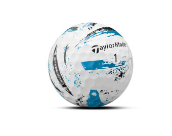 TaylorMade SpeedSoft INK Blue Golfbälle im Dutzend - auffälliges Design für maximale Leistung und Sichtbarkeit