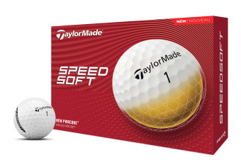 TaylorMade SpeedSoft Golfbälle im Dutzend - maximale Weite und sanftes Schlaggefühl, perfekt für moderate Schwunggeschwindigkeiten