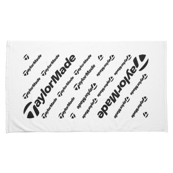TaylorMade Tour Towel, 106 x 60 cm, weiß-schwarz