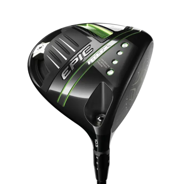 Callaway Epic Max 9.0° Driver für Herren, Linkshand, mit Project X HZRDUS Smoke iM10 50 Std. Graphitschaft in Std. Länge (45.75 Inch), Regular (50.0g), mit Golf Pride Tour Velvet ALIGN CHEV, black-white Std. Griff in Std. Stärke, inkl. Zubehör