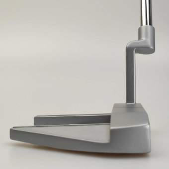 Odyssey White Hot OG #7 CH Putter für Herren, Rechtshand, mit Odyssey Stroke Lab Bi-Matrix 3GEN Red Schaft in 34 Inch, mit Odyssey 22 Std. Pistol, silver-black Griff in Std. Stärke