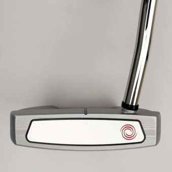 Odyssey White Hot OG #7 Bird Putter für Herren, Rechtshand, mit Odyssey Stroke Lab Bi-Matrix 3GEN Red Schaft in 34 Inch, mit Odyssey 22 Pistol, silver-black Griff in Std. Stärke