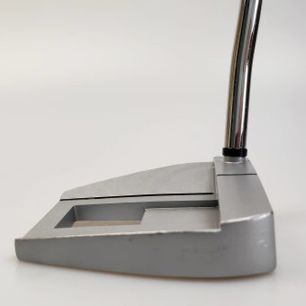 Odyssey White Hot OG #7 Bird Putter für Herren, Rechtshand, mit Odyssey Stroke Lab Bi-Matrix 3GEN Red Schaft in 34 Inch, mit Odyssey 22 Pistol, silver-black Griff in Std. Stärke