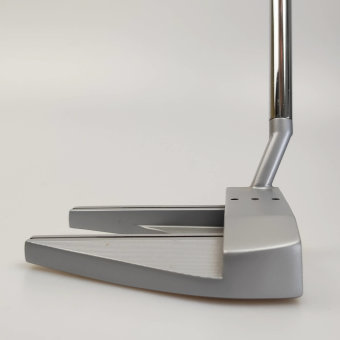 Odyssey White Hot OG Stroke Lab #7S Putter für Herren, Rechtshand, mit Odyssey Stroke Lab Bi-Marix 3GEN Red Schaft in 34 Inch, mit Odyssey 22 Pistol, silver-black Griff in Std. Stärke